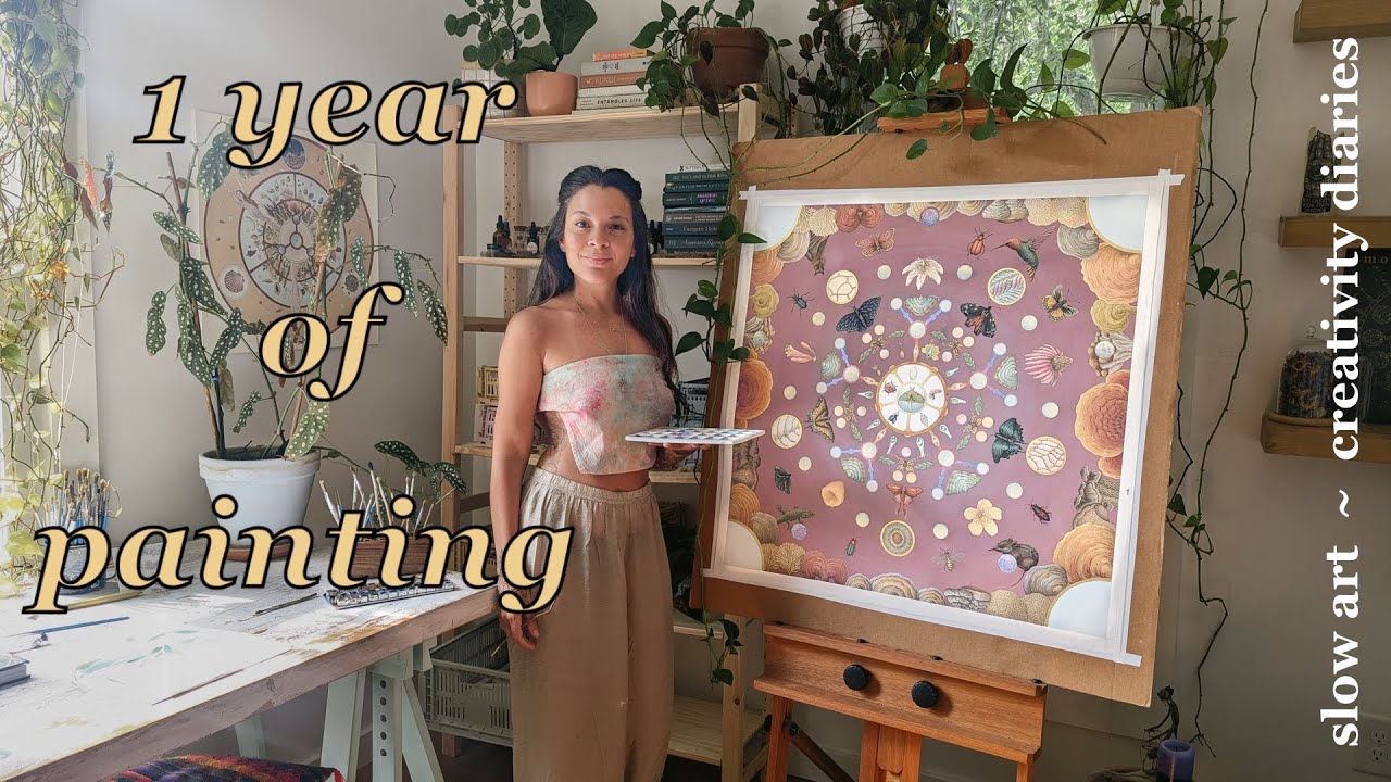 spring art diaries ✻ this painting took me 1 yr to make