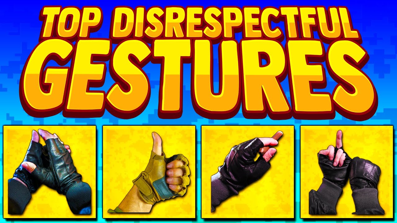 BEST DISREPECTFUL GESTURES in Warzone/Black Ops Cold War (2021)