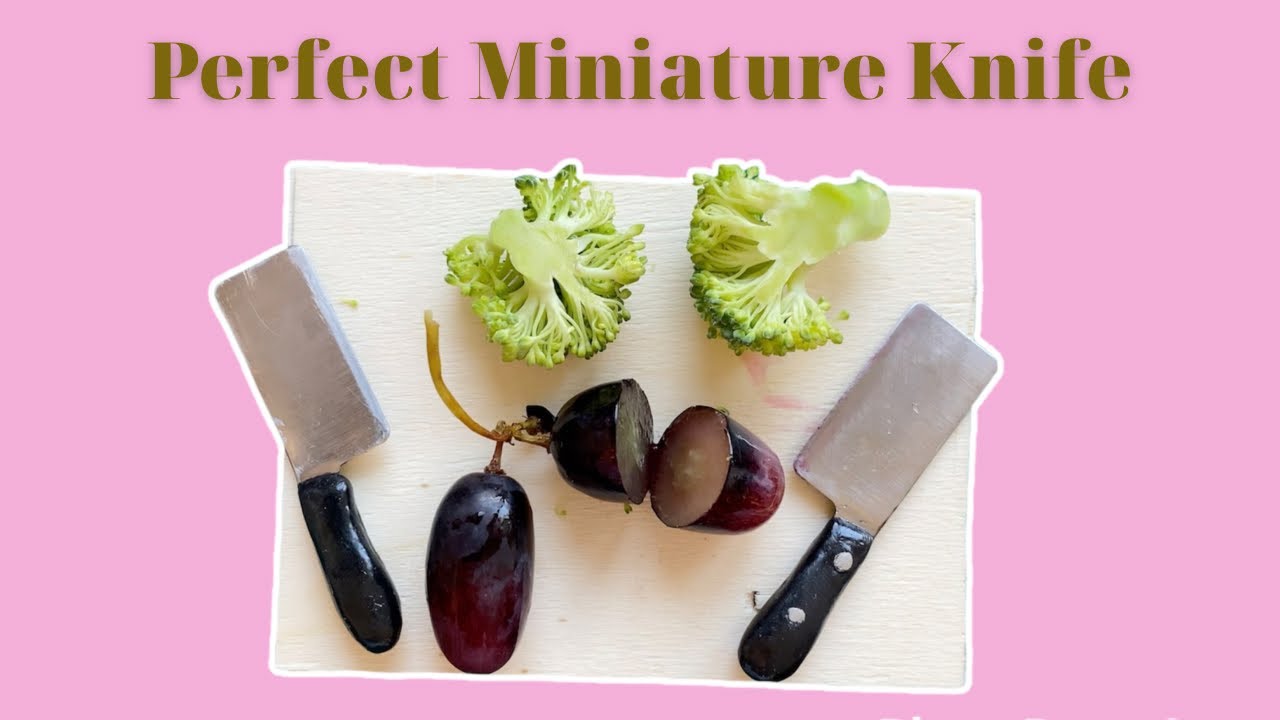 DIY Sharpest Mini Kitchen Knife || Miniature Crafts || Mini Koch