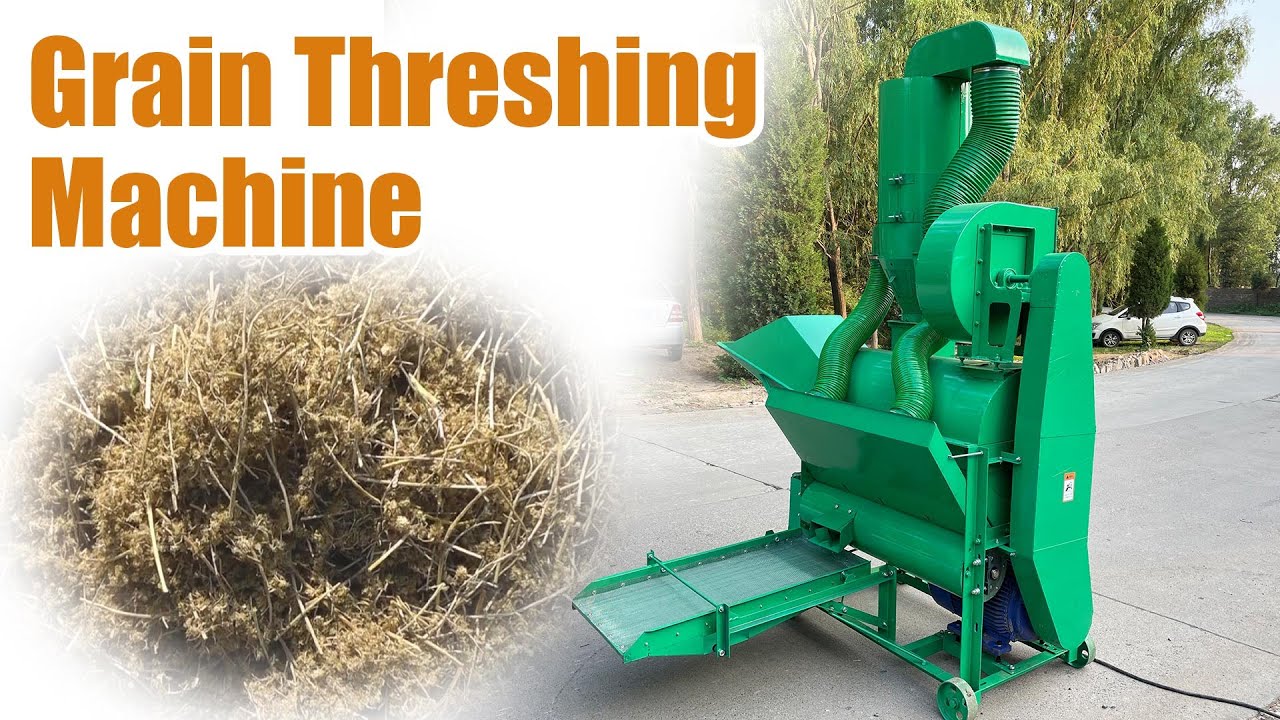 How a Grain Threshing Machine Works | Full Process Explained #farming #agriculture #grain #thresh