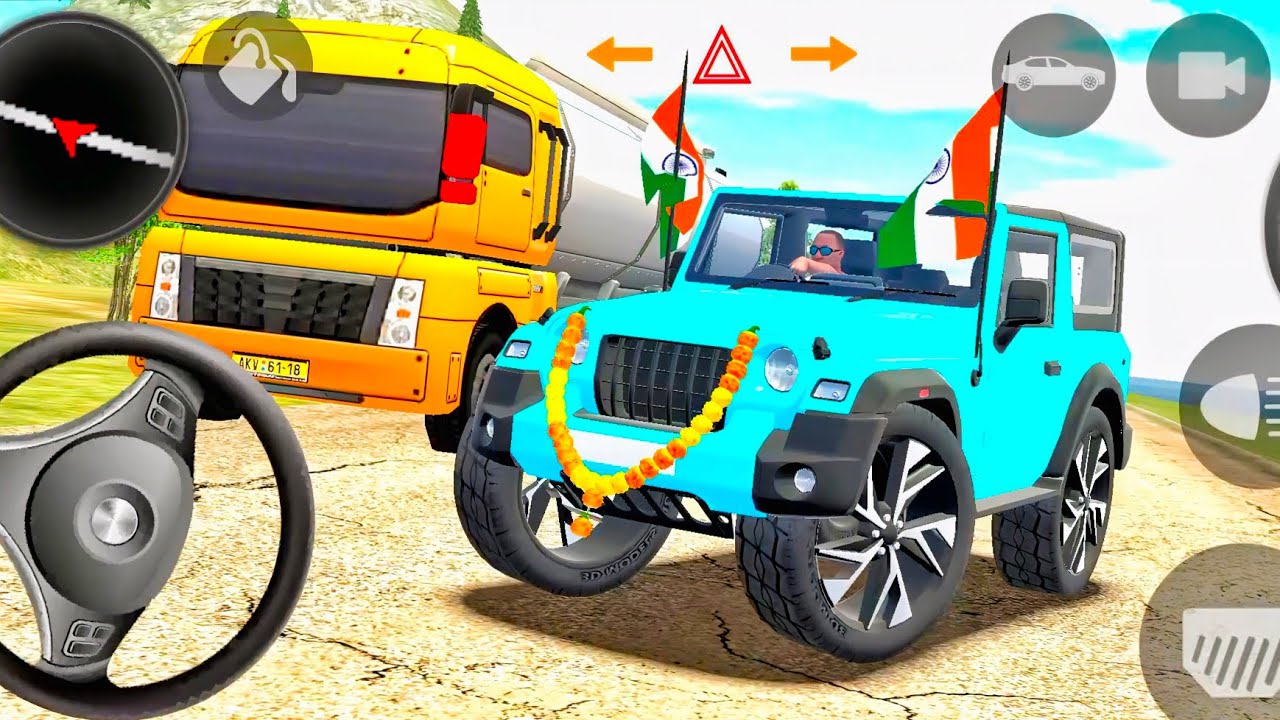 Modified Mahindra Thar😈Games:Indian Blue Thar (Gadi Wala Games) Car Game Android Game - #2025