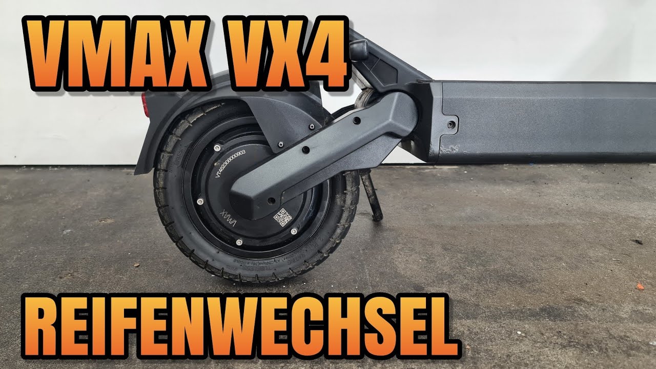 VMAX VX4 Reifen wechseln hinten Reparatur E-Scooter