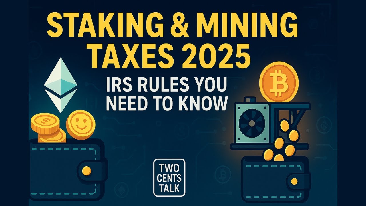 Crypto Staking & Mining Taxes 2025 Explained | IRS Rules & Smart Tips for Beginners