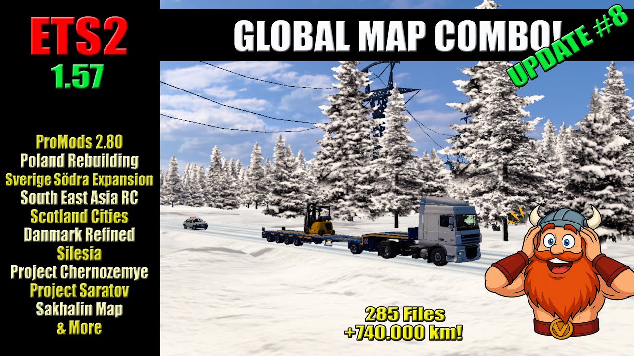 🔥 КОМПЛЕКТ ГЛОБАЛЬНЫХ КАРТ №8 (ETS2 1.57) 🚛 БЕЗУМНАЯ коллекция карт! 😱 Ссылки и руководство! 🛠️🌏