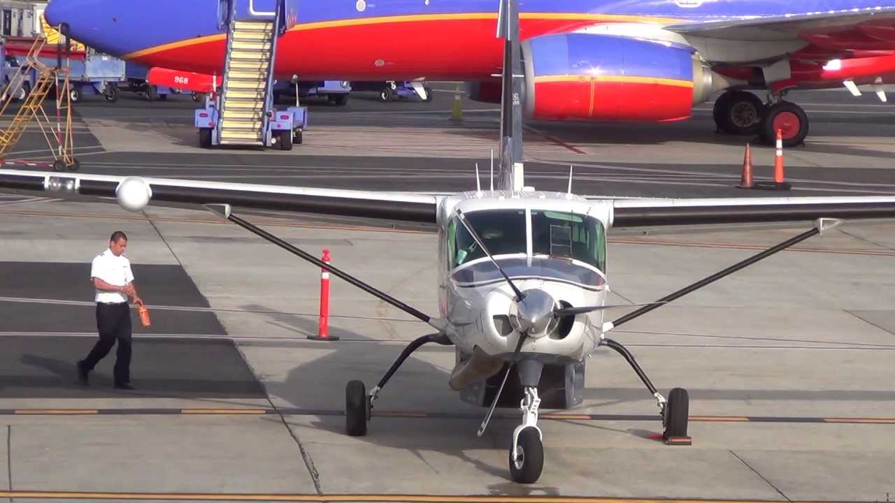SeaPort Airlines Grand Caravan at BUR (Start/Taxi/Departure)