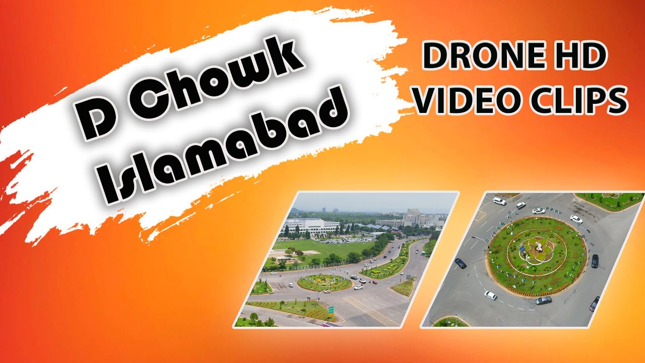 The Enchanting Beauty of D Chowk Islamabad |  HD Drone Video Clip