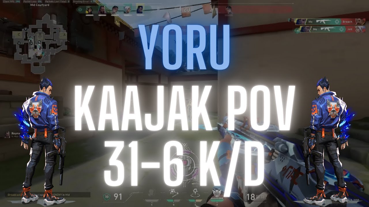 FNATIC kaajak POV Yoru on Haven 31-6 K/D (VALORANT Pro POV)