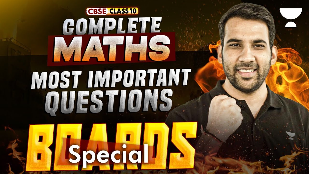 Class 10 Complete Maths 2026 | Most Important Questions | Boards Special | Mandeep Sir