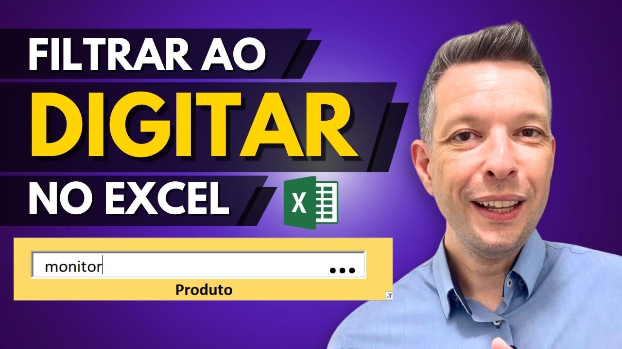 Filtro ao Digitar no Excel Passo a Passo | Filtro ao Digitar no Excel em Tempo Real