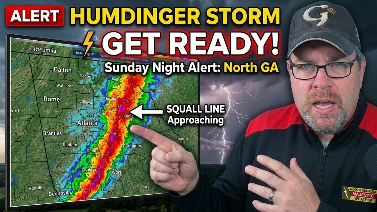 North Georgia Weather Alert: Humdinger storm system approaching Sunday Night!