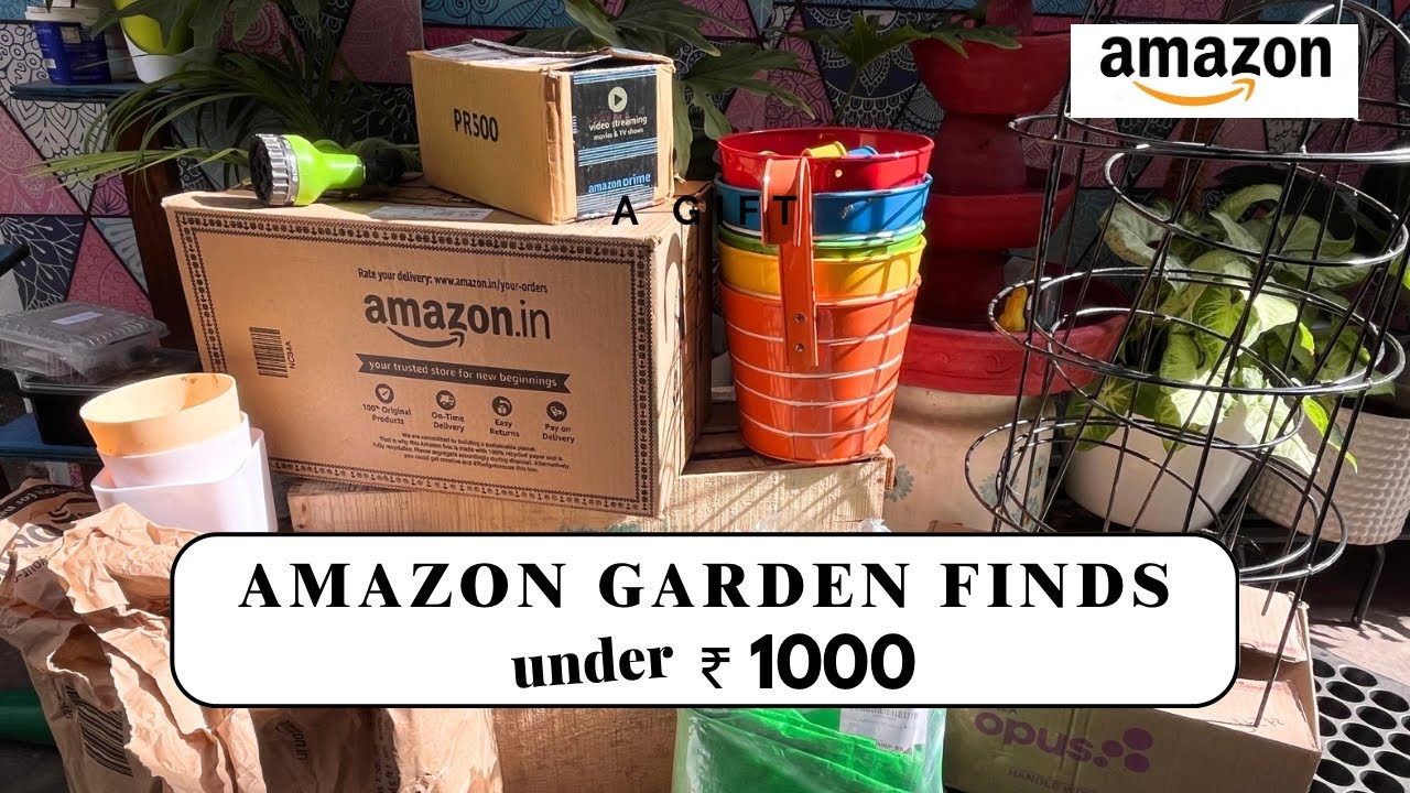 Amazon garden haul under 1000 | Must-Have Gardening Tools & Essentials! 🌿