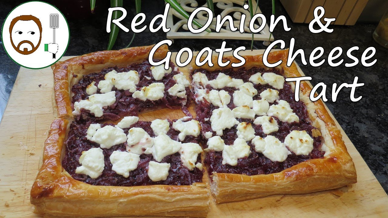 Caramelised Red Onion  & Goats Cheese Tart | Sweet and Savoury Puff Pastry