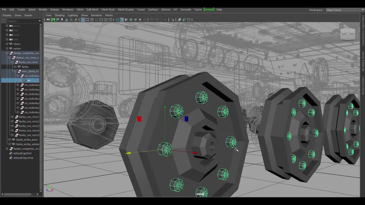 Tank 3D Modeling Excercise in Maya