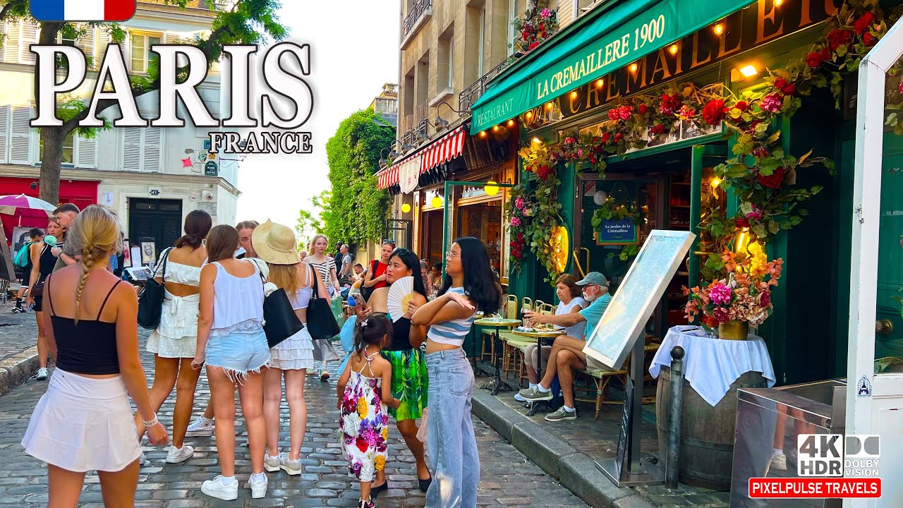 Paris, France 4K | Montmartre’s Dreamy Place du Tertre & Elegant Champs Élysées Walk