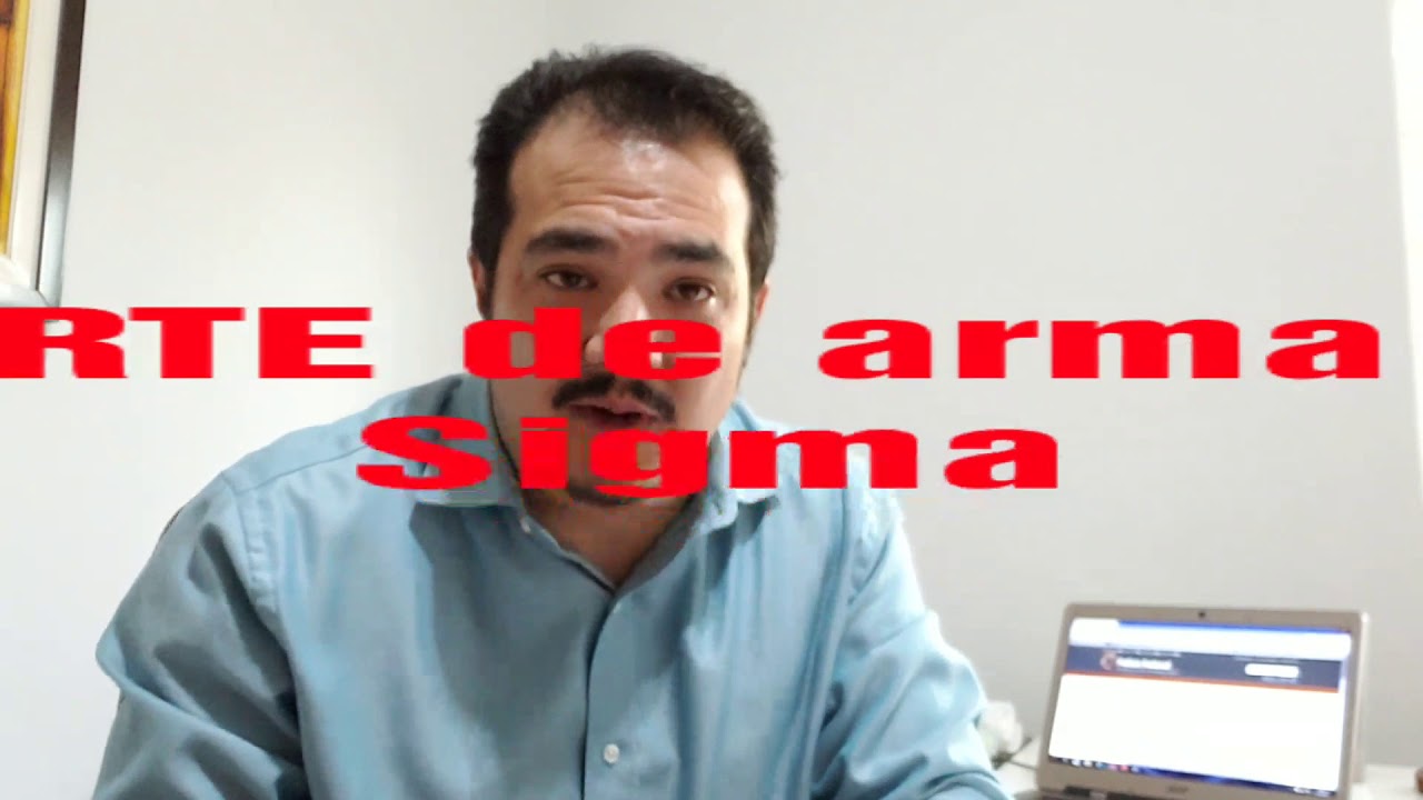 Porte de arma - requerimento de cadastro sigma no sinarm