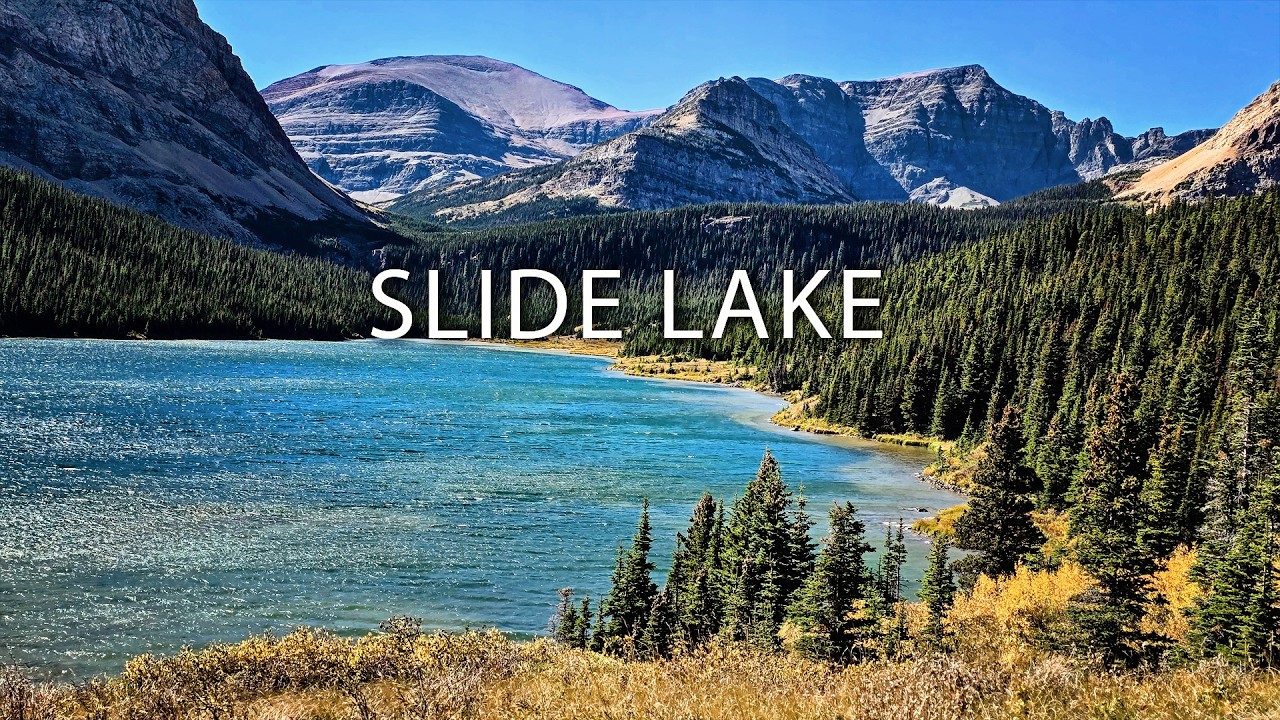 Silent  Lee Ridge-Slide Lake Hiking Cinematic Video. Glacier National Park.