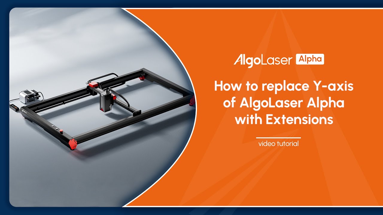 How to replace Y-axis of AlgoLaser Alpha with Extensions