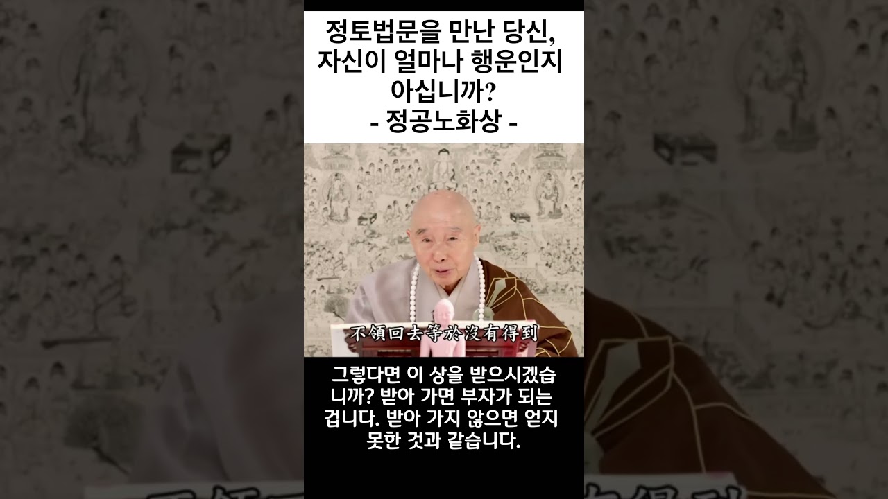 정토법문을 만난 당신, 자신이 얼마나 행운인지 아십니까?