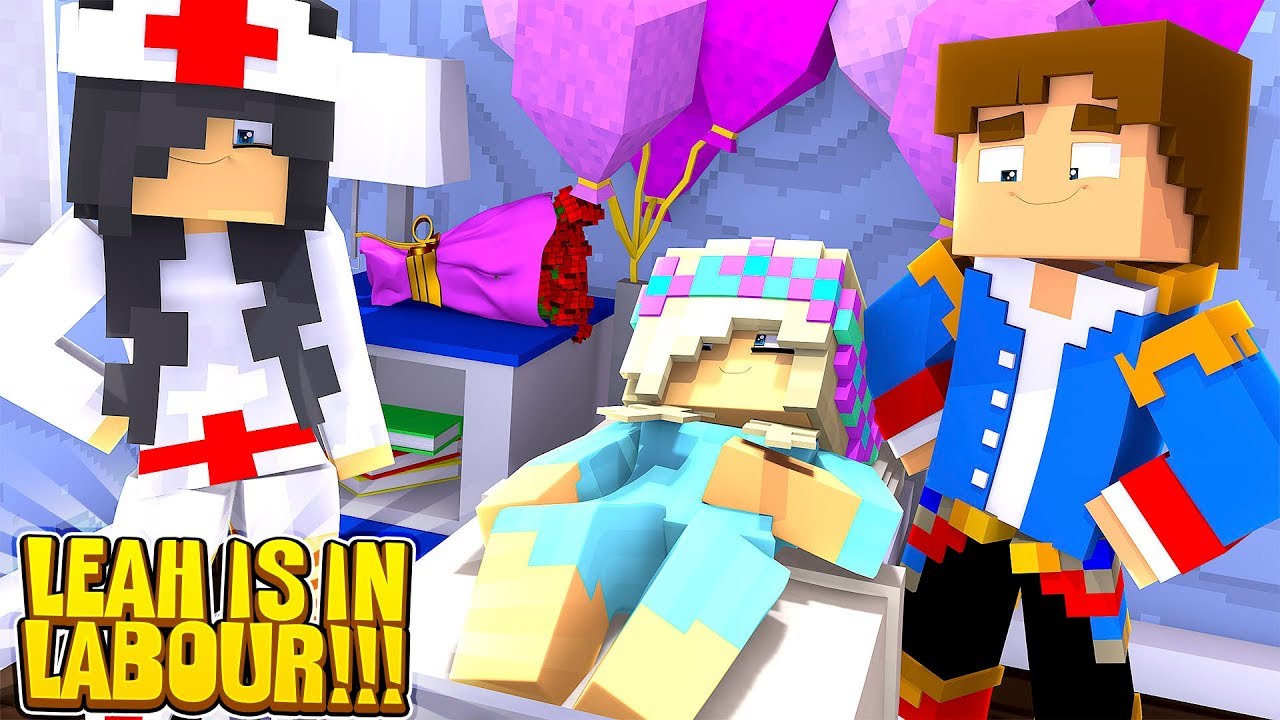 Minecraft LITTLE LEAH GOES INTO LABOUR!!!