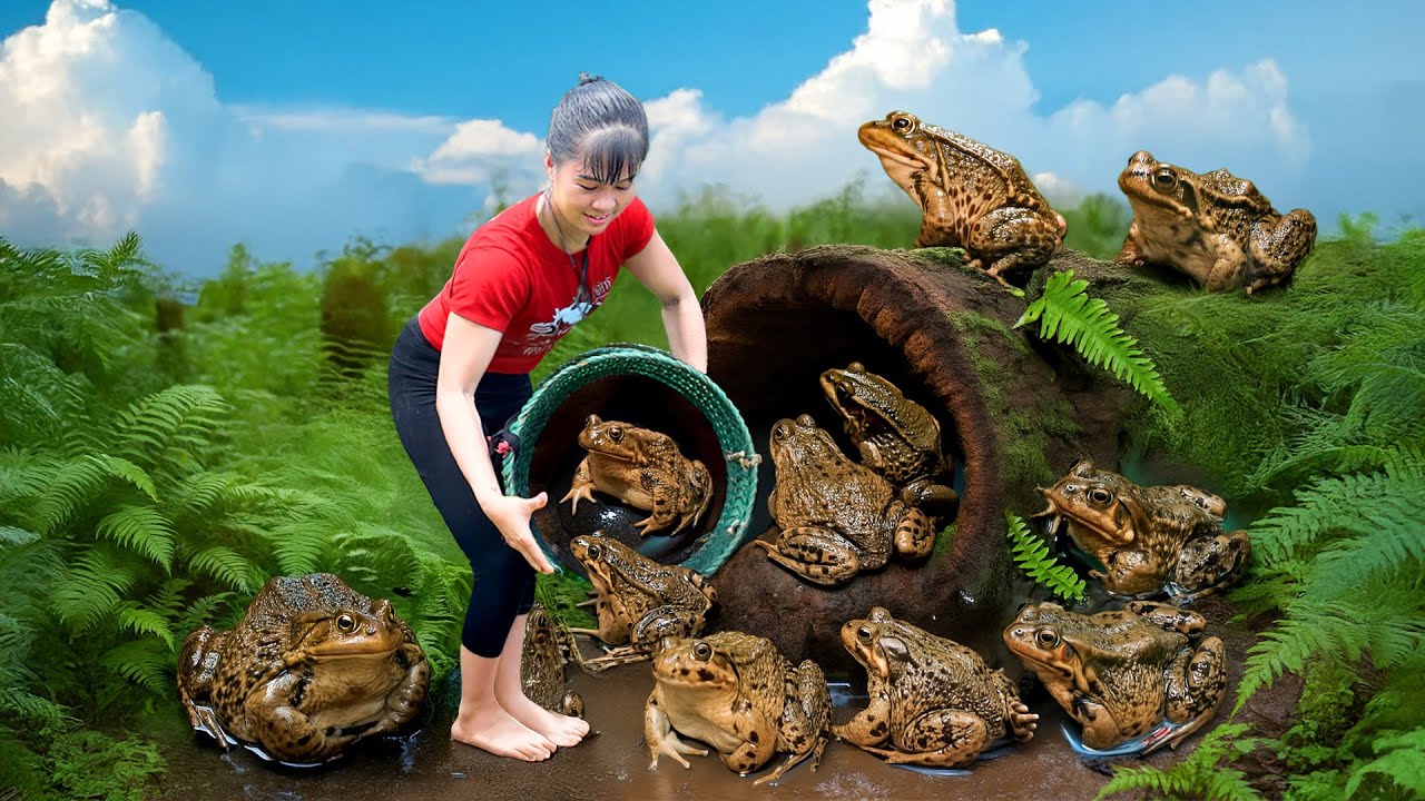 365 Days Harvesting Frogs Goes to Market Sell – Preserving Sponge Gourd Seeds | Phuong Harvest Life