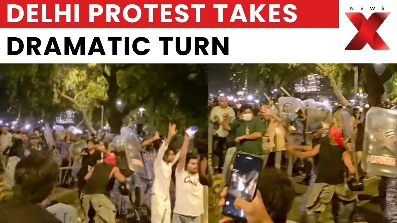 Jantar Mantar Protest: Fresh Visuals Show Tension Escalates on Tolstoy Marg | NewsX