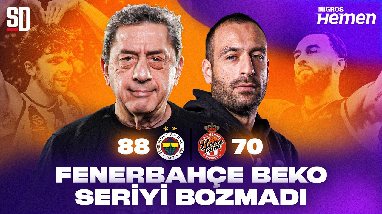 FENERBAHÇE BEKO'DAN RÖVANŞA İZİN YOK! Fenerbahçe Beko 88 - 70 Monaco | Euroleague