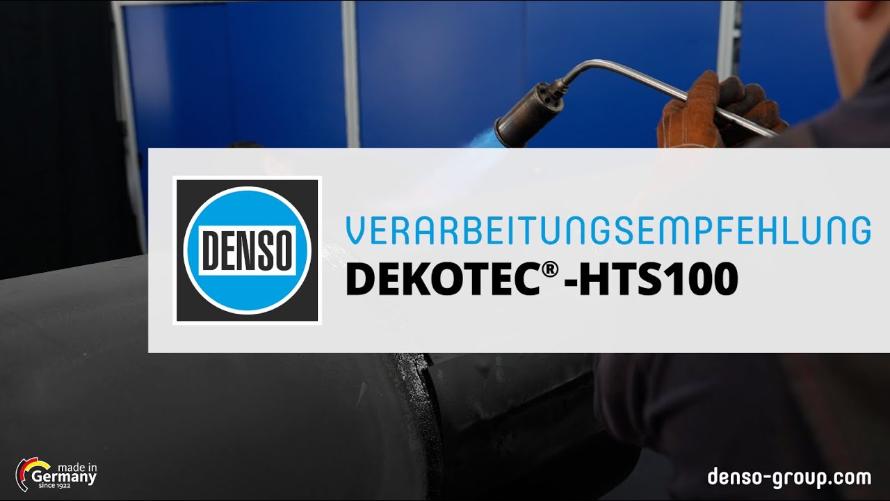 Verarbeitungsempfehlung DEKOTEC®-HTS100 Schrumpfmanschette