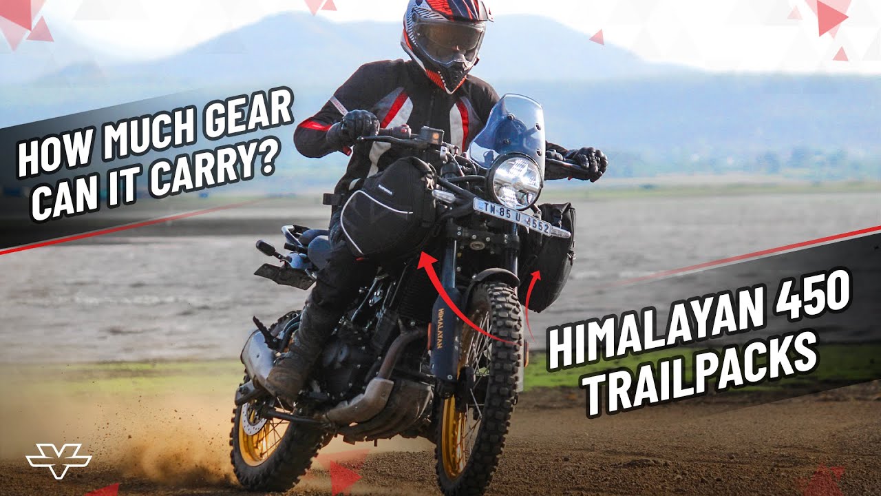How Much Can You Carry in a Himalayan 450 Trailpack? #motorcycleluggage