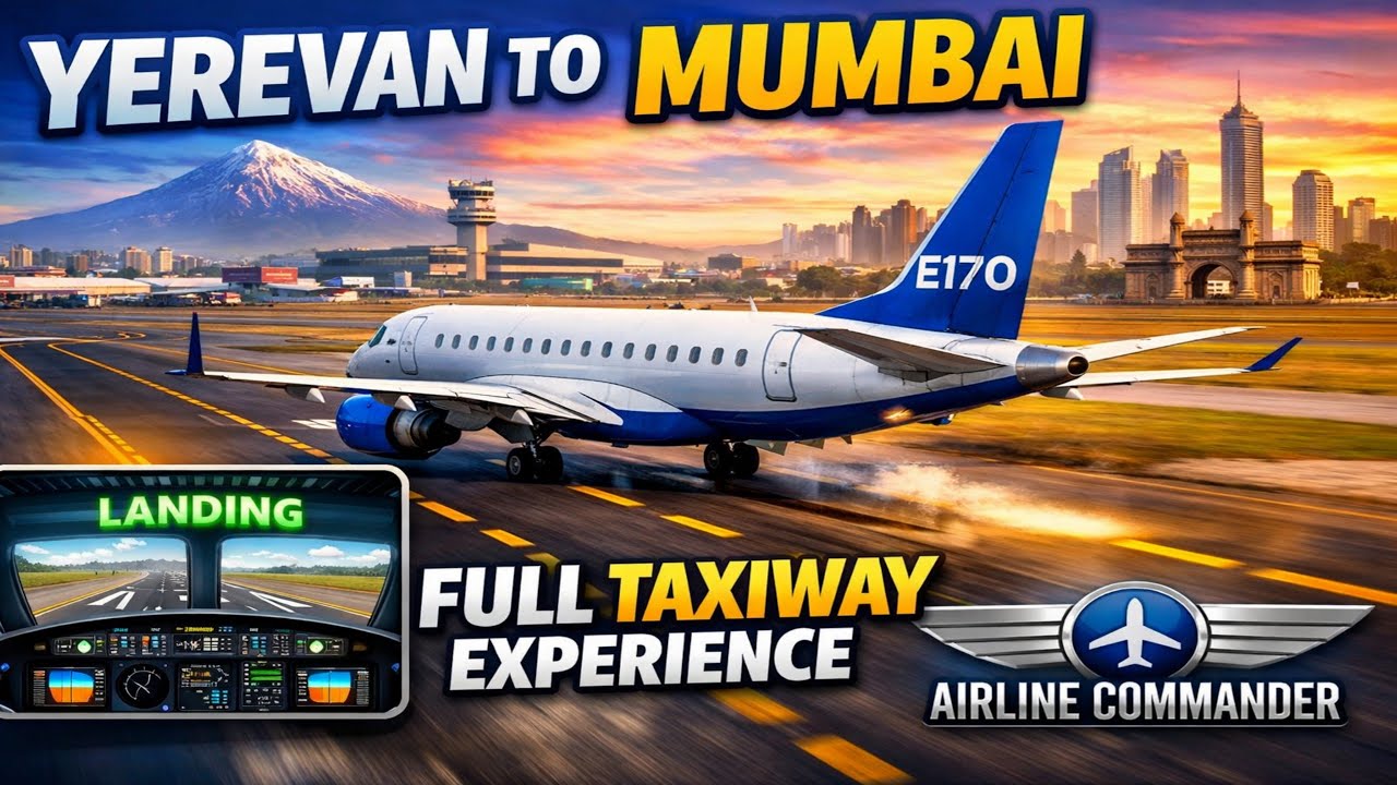 Yerevan(EVN) to Mumbai(BOM) full taxiway Experience ✈️