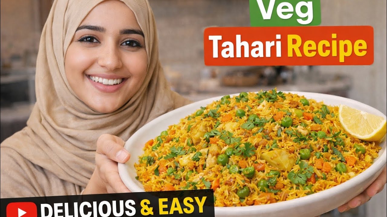 Veg Tahari Recipe | Easy One Pot Veg Tahari | Street Style Tahari Recipe 😋