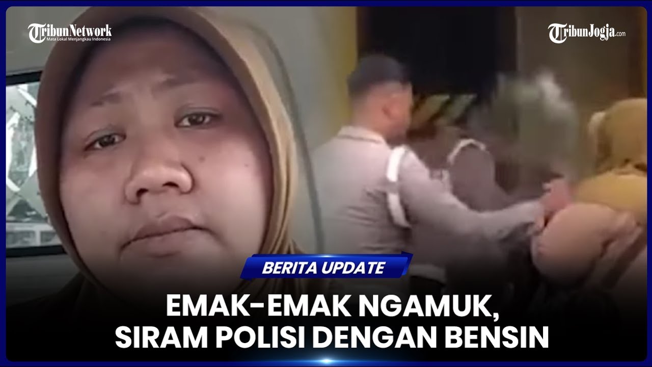 Tak Terima Disebut ODGJ, Emak-emak Ngamuk Siram Polisi dengan Bensin