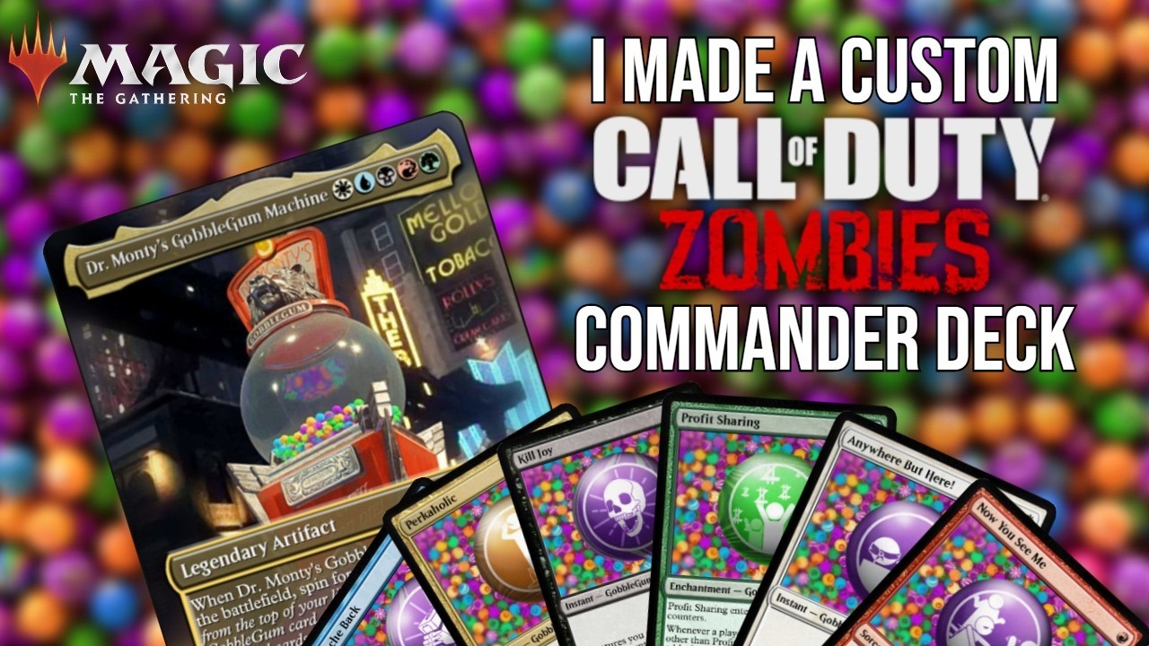 Dr. Monty's GobbleGum Machine | Magic: The Gathering X Call of Duty: Zombies | Custom Deck Showcase