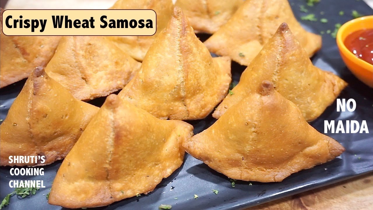 samosa recipe | aloo samosa with wheat flour | crispy wheat samosa recipe | samosa without maida