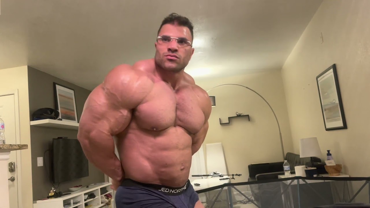 Hassan Mostafa posing at home