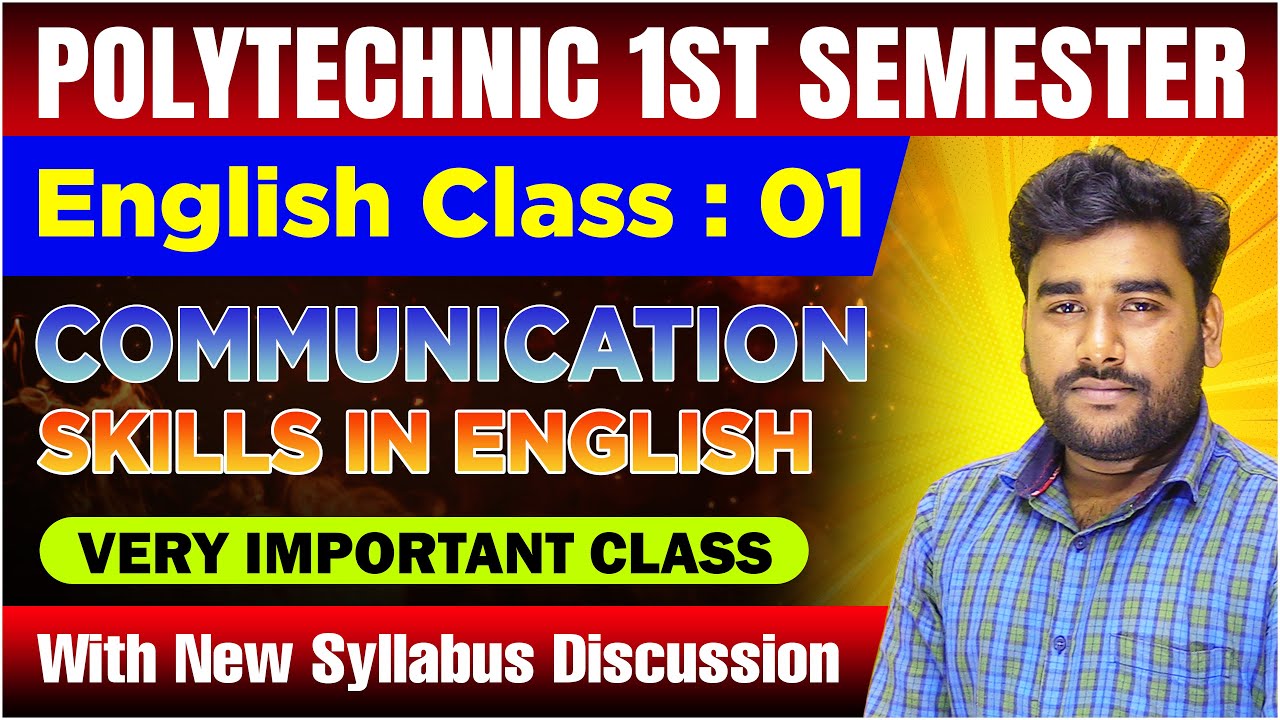 🎯Communication Skills in English : Part 01 | 🚀Polytechnic 1st Semester Class | tbr academy