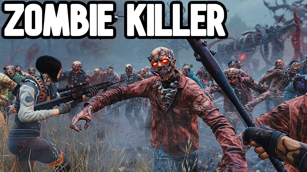 4 ex prisoners tasked to kill zombie in toxic commando!