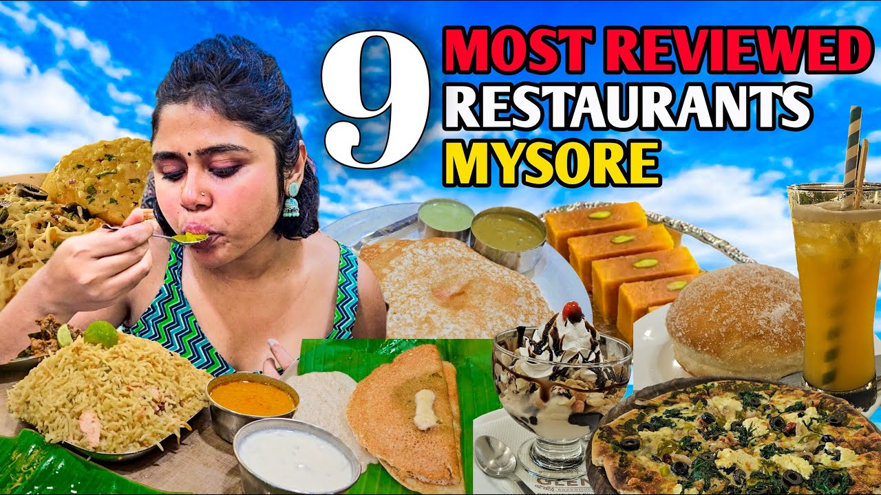 Mysuru Food Tour | Exploring Top Restaurants in Mysore ~ Dosas, Biriyani, Mysore Pak and more