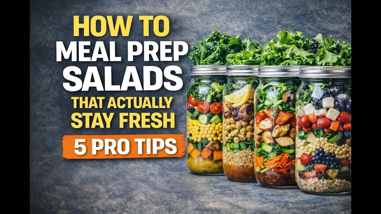 How to Meal Prep Salads That Actually Stay Fresh  (5 Pro Tips)