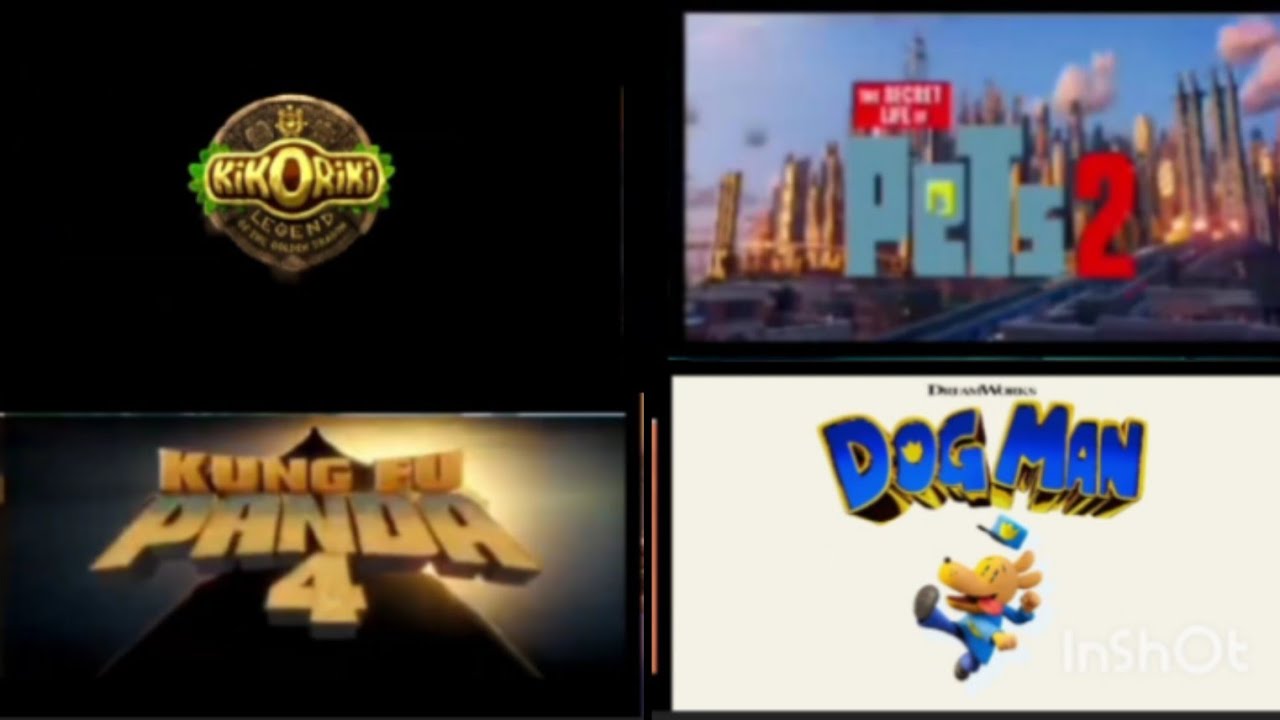 all four universal animation movies at once