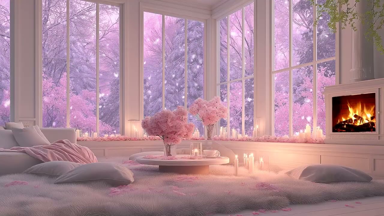 Last Snow Night — soft winter silence, falling snow, warm lights and calm ambience for rest