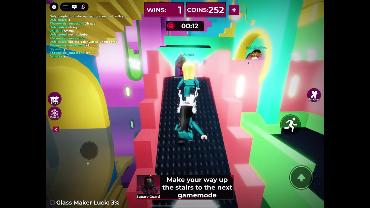 I got stuck in squid games with my bestie…something bad happened