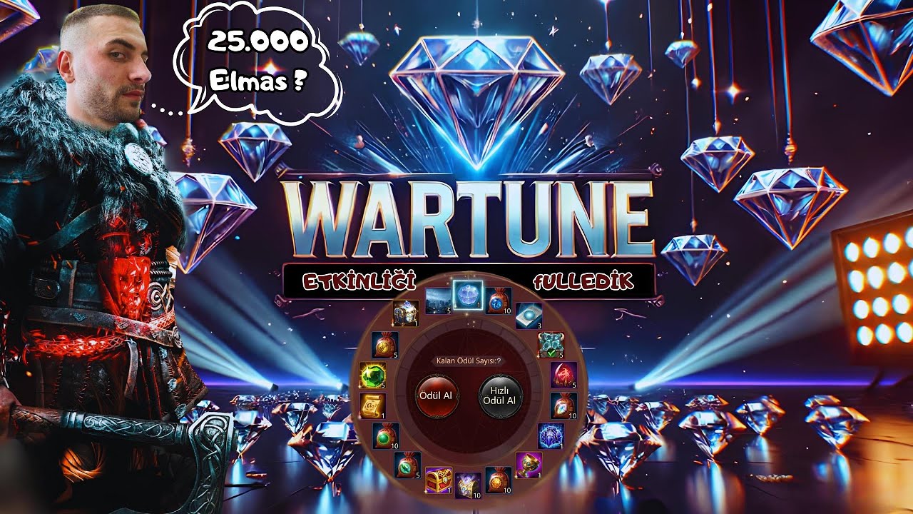 Wartune Ultra #5 |  25.000 ELMAS HARCADIM 10K SG ? ( PART 1🤩😱 !! ) Wartune Ultra Türkçe