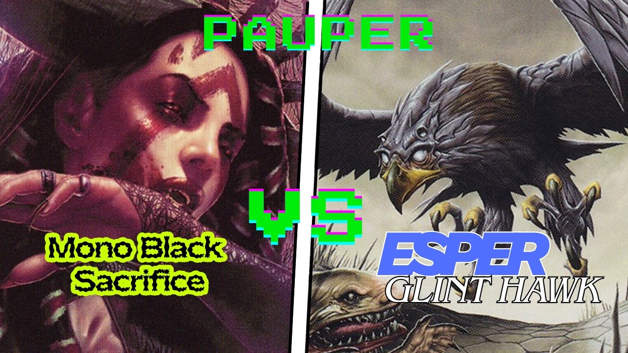 Value Engine or Fast Aggro? | Esper Glint Hawk v Mono Black Sacrifice | Pauper Magic: the Gathering