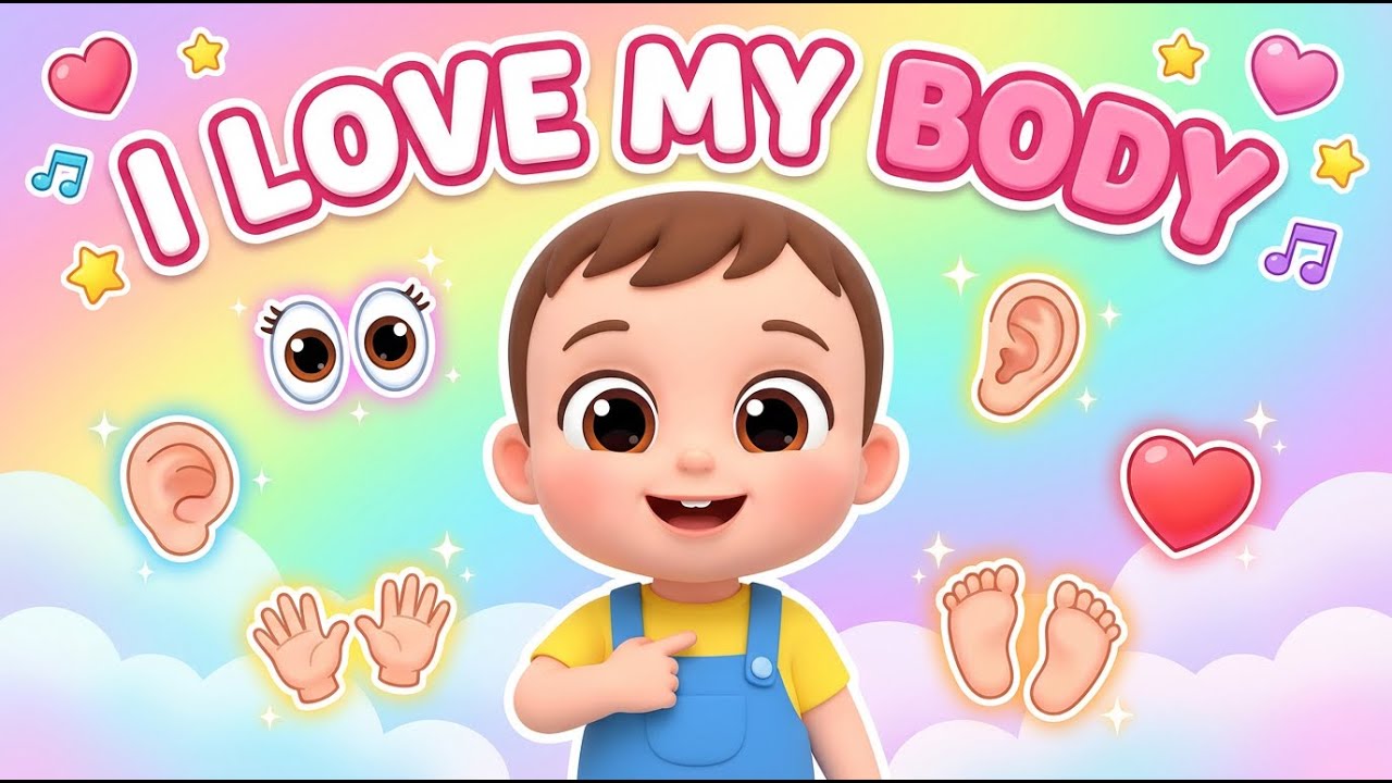 I Love My Body | Body Parts & Self-Love | Nursery Rhyme for Toddlers | Poems