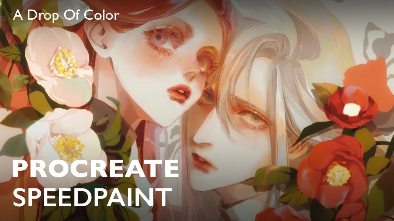 【Procreate SPEEDPAINT】Tsubaki | A Drop Of Color