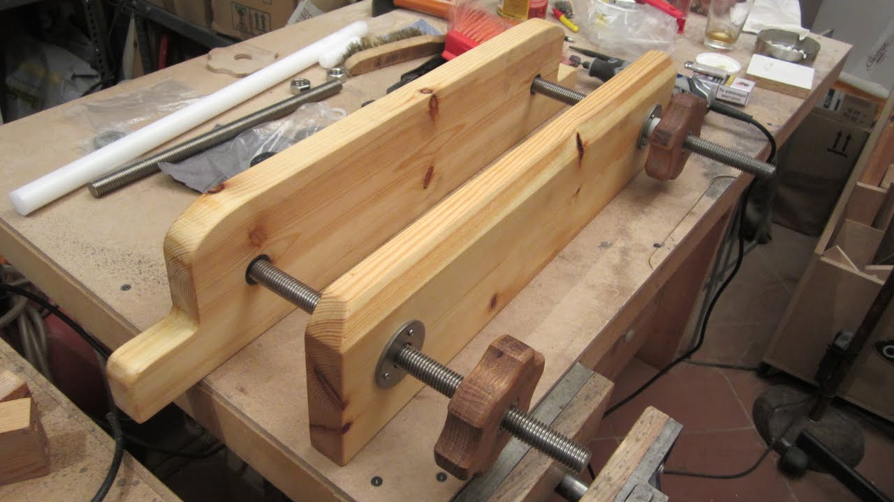 DIY Moxon Vise p2 - Making the jaws  ***  Ξύλινη μέγγενη p2 - Κατασκευή σιαγώνες