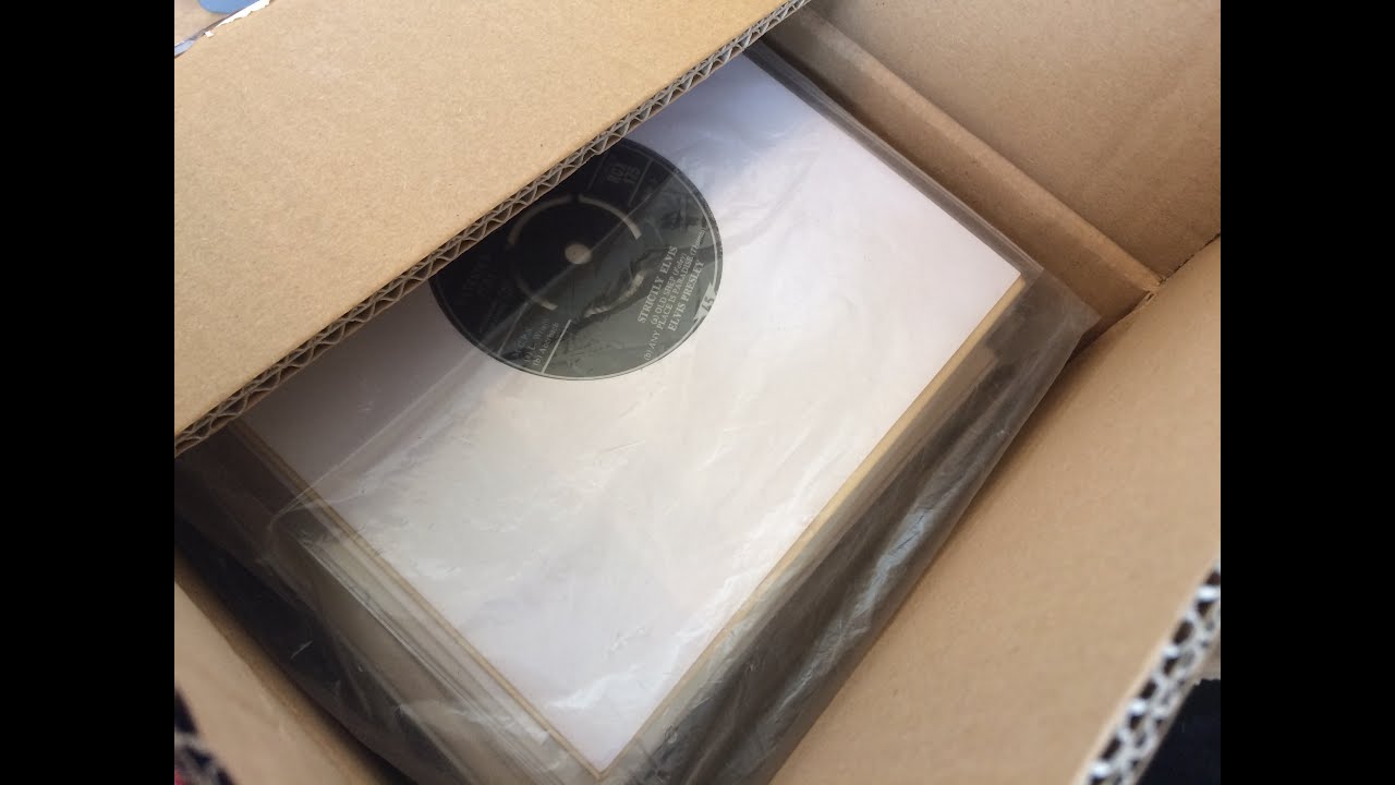 Unboxing Second Hand VINYL RECORDS for the online mail order record store. A Box of 7
