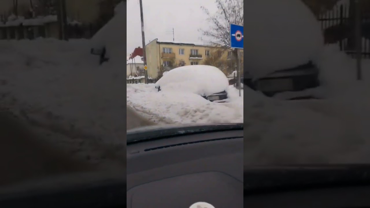 02.01.2026r. - Zaśnieżona Mława po rekordowych opadach śniegu.