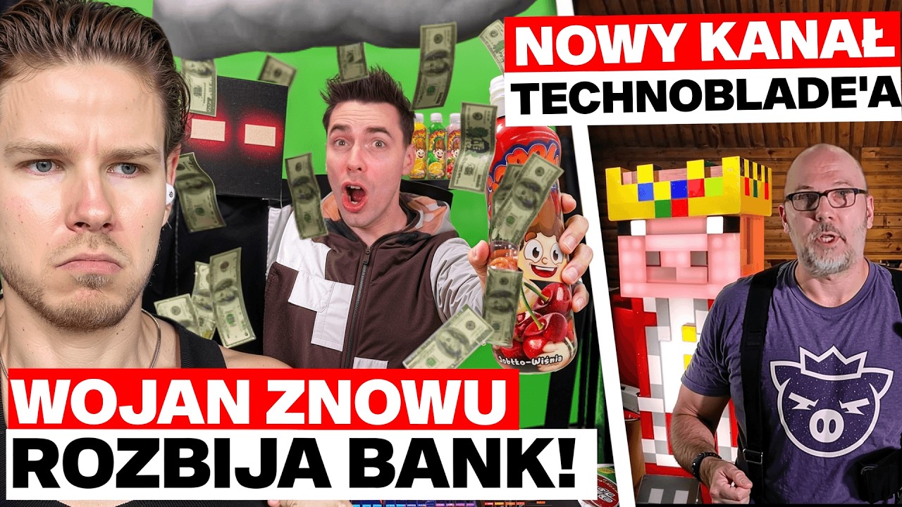 JAK YOUTUBE ZBANOWAŁ NOWY KANAŁ TECHNOBLADE'A? (DOMINACJA WOJANA, E__S ZAROBKI Z LIVE)