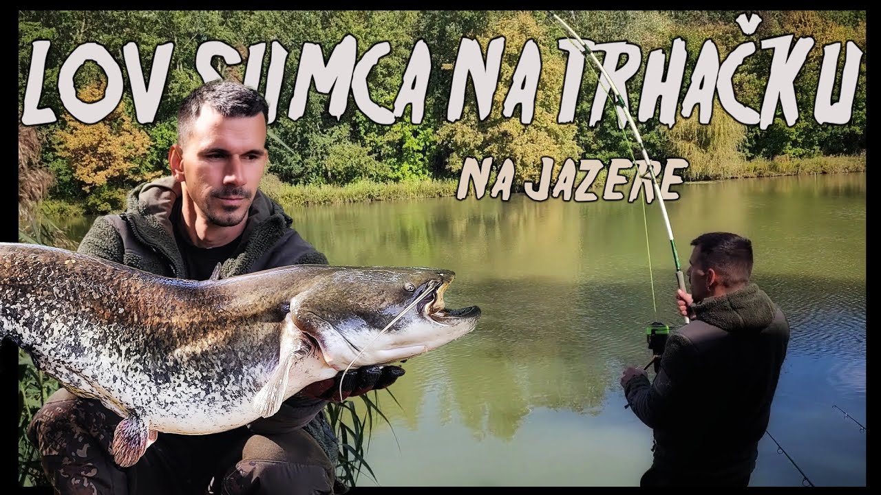 Lov sumca na trhačku na jazere | Catfishing a break-line in lake